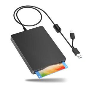 플로피 디스크 리더 3 5 인치 외장 드라이브 USB C 타입 노트북 PC용 휴대용 FDD