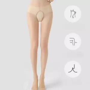 [핫트랙스]Y존 오픈 골프스타킹 레깅스 밑트임 스타킹