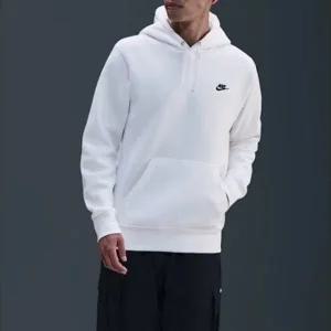 [나이키][국내매장판]나이키 클럽 플리스 풀오버 후디 FN3860-100 남성 기모 후드티 화이트