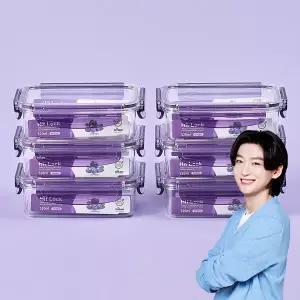 에코센스 히트락 올트라이탄 밀폐용기 직사각 520ml  6개