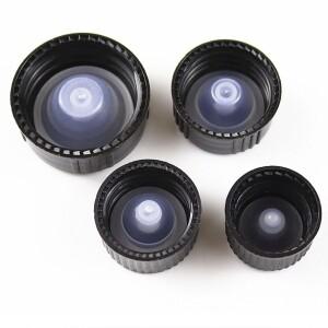 100x 18mm 20mm 콘 라이너 드럼 캡 폴리콘 캡/뚜껑 스크류