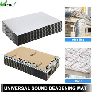 UXCELL 방음 매트 5/10mm 40x25cm 자동차 범용 알루미늄 호일 음향 폼