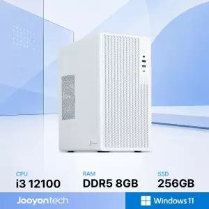 주연테크 홈오피스 D1v12100W 화이트 인텔 코어i3 12100 내장그래픽 윈도우11 홈 사무용 컴퓨터