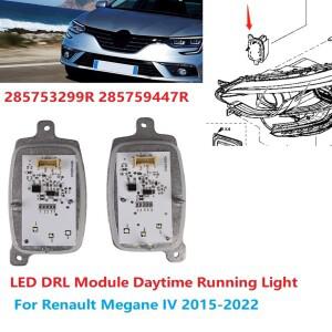 호환 1쌍 전면 LED 주간 주행등 제어 장치 285753299R 르노 IV 2015-2022 DRL 램프 모듈용