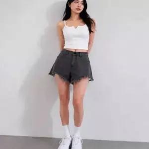 여성 3컬러 시크무드 찢청 숏팬츠 데님 핫팬츠