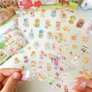 사랑 Sylvanian 미니 방수 스티커 팩 소년과 를위한 액세서리 생일 선물