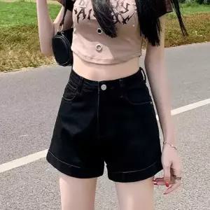 스타일아유 빈티지 데님 반바지 여성 하이웨스트 롤업 핫팬츠 a라인 청 숏팬츠 HP0326