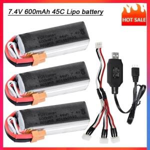 Wltyos XK K130 RC 헬리콥터 드론 쿼드콥터용 XT30 플매트 카펫 러그 및 USB 케이블이 포함된 7.4V 600mAh