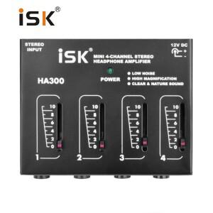 ISK HA300 전문 무대 휴대용 앰프 4방향 헤드폰 레코딩 스튜디오 분배기