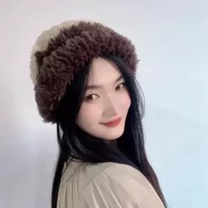 후리스모자 포근포근 방한모자 털모자 겨울모자 비니(브라운) 플리스