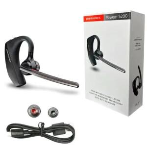 Plantronics Poly Voyager 5200 / UC 무선 블루투스 헤드셋 소음 감소 비즈니스 이어폰 싱글 헤드폰