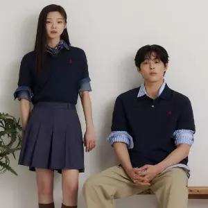 빈폴 멘 SS26Essential 피케 칼라넥 반소매 티셔츠 - 네이비 :BC6242E71R BC6242E71_R_LL 1103094
