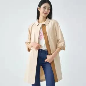 [지센]스탠카라 A라인 플랩 코트 LCCAO335_BE