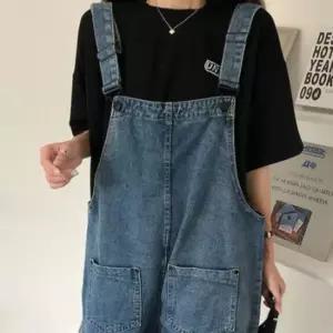 여성 데님 청멜빵 반바지 팬츠 LD887 바지 청바지 청멜빵바지 데일리룩 데이트룩