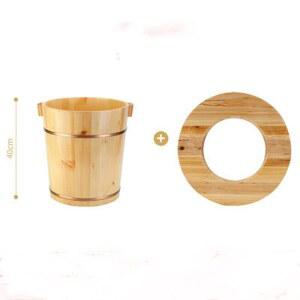 좌훈기 찜질 편백나무 좌욕기 지름 원목 뚜껑 좌훈 36cm