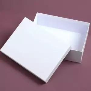 쇼핑백 모던 종이상자 포장박스 29.5x21.5cm 화이트