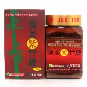 개암죽염 자죽염 알갱이 250g 생활 미네랄 자색 죽염