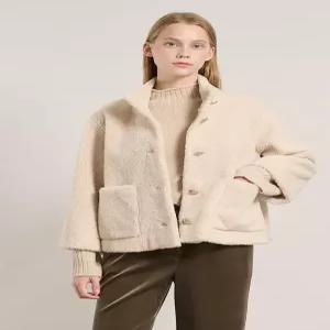 [BCBG][올앤선드리] 밴드 FAKE 무스탕 자켓 A5WAF815_DG