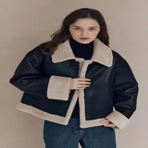 [BCBG][올앤선드리] 인조퍼 무스탕 자켓 A5WAF811_DG
