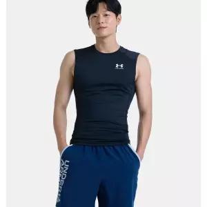 매장정품 언더아머 1361522 001 남성 기능성 나시 UA 히트기어 컴프레션 헬스