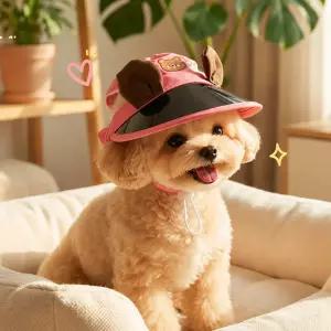 강아지 썬캡 반려동물 2컬러 여름모자 고양이 산책 자외선차단 눈보호 썬바이저 펫바이저