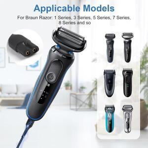브랜디 12V 면도기 충전기 브라운 시리즈 7 9 3 5 1 XT5 전기면도기 3040s 340s 9385cc 370 720 760cc 790c