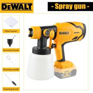 DEWALT 호환 20V 무선 페인트 스프레이 건, 1000ML, 자동차, 가구 및 강철 코팅용 고출력 전문가용 전기