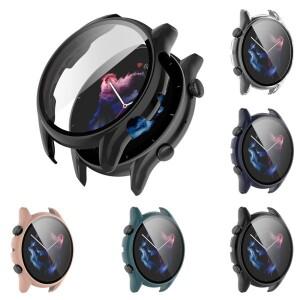 Amazfit GTR 3 Pro 케이스용 보호 커버, 스마트 워치 쉘용 강화 유리 스크린 슬리브 포함