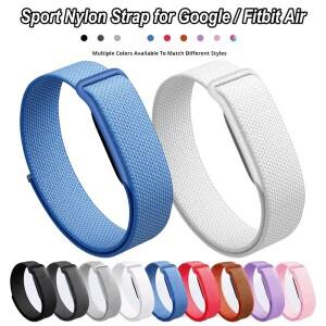 Fitbit Air용 고급 스포츠 우븐 나일론 브레이드 시계 스트랩 통기성 탄성 루프 손목 밴드 팔찌