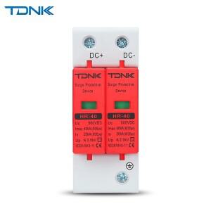 태양광 태양계 번개 보호 TDNK DC2P 시리즈 서지 장치 500V 1000V