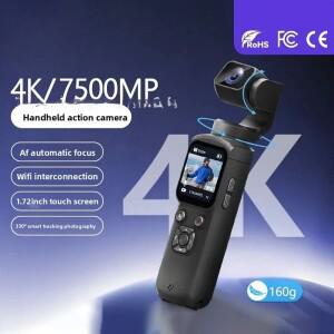 4K HJD05 포켓 3 카메라 330 ° 페이스 트래킹 짐벌 스태빌라이저 1.72인치 터치스크린 64MP WiFi 디지털
