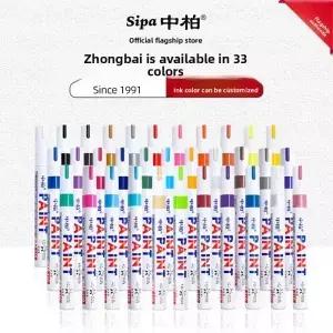 3mm 12색 다채로운 8가지 색상 영구 페인트 마커 방수 화이트 타이어 트레드 고무 직물 금속 펜