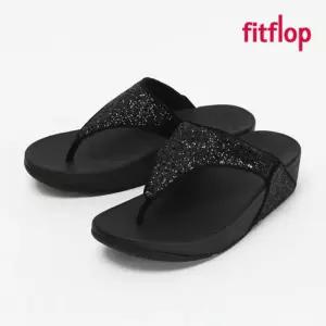 fitflop 핏플랍 슬리퍼 루루 글리터 토 포스트 여성 쪼리 블랙 X03-339
