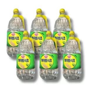오뚜기 백식초 화이트식초 1800ml 6개