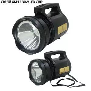 [하프클럽/]XM-L2 30W LED CHIP 충전식라이트 캠핑 휴대용 써치라이트 줌라 등산