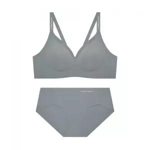 CODES COMBINE INNERWEAR 더블업 볼륨일체형 심리스 브라팬티 세트_그레이 2336775