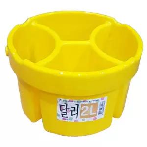 노랑(소) 달리 물통 2L 4칸
