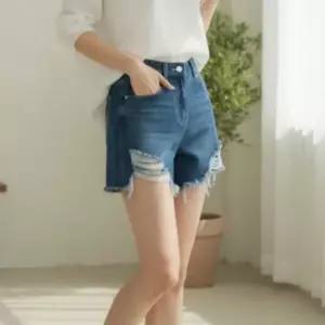 [하프클럽/]여성 청반바지 데님 숏팬츠 찢청 핫팬츠 데미지 치마바지 여름