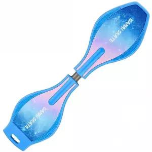 스네이크 보드 교차보드 초보 입문용 스케이트보드 롱보드 스케이트 데크 댄싱 전동 핑크 휠