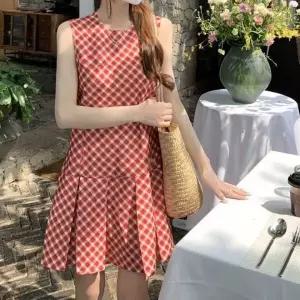 [하프클럽/]뷔스티에 셔츠원피스 멜빵 나시 원피스 여름 숏 뒷지퍼 슬림핏