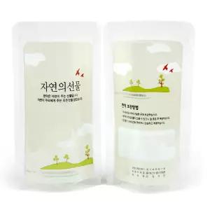 (한양)스탠딩파우치 자연의선물 100매 레토르트 한약팩 포장팩