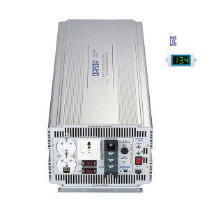 국산 다르다 KC인증 순수정현파 인버터 입력 DC12V to 출력 AC220V 최대 8000W 모델번호 DK1280 Pure Sine wave Inveter 전동기 LED 밥솥 전자렌지 용접기 등 많은 반도체 칩이 내장된 정밀회로 전자 전기기기 구동