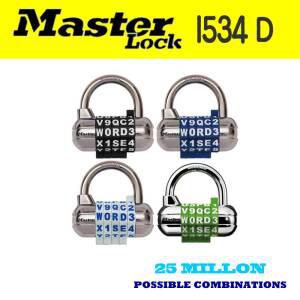 마스터락 [Master Lock] 다이얼 자물쇠 1534D 비밀번호 패드락