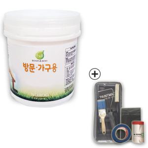 노루페인트 순앤수 친환경 수성페인트 1L 방문가구용 반광 풀세트