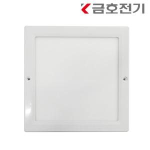 금호 번개표 LED 엣지 사각 직부등 20W 주광색 전구색