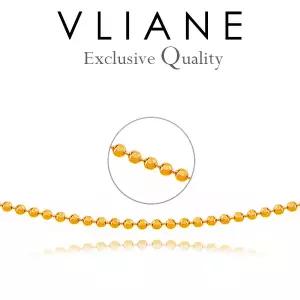 [VLIANE 브리앙] 18K 8각 컷팅 미러볼 2.2mm 목걸이
