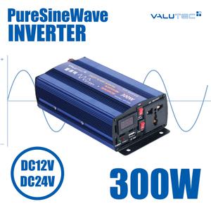 캠핑 차박 낚시 필수품 벨류텍 300W 순수정현파 차량용 인버터 VIP-300 220V