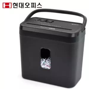[현대오피스] 소형 가정용 문서세단기 PK-525X 최대 5매 세단파지함 9L