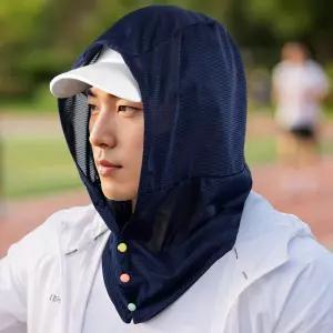 간편한 후드형 얼굴햇빛가리개 자외선차단 쿨 스카프 두건 모자 남성 여성 등산 낚시 골프 쿨링 목가리개