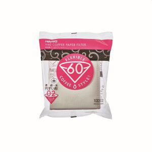 하리오 V60 원두 커피 종이필터 02W 화이트 100매 VCF-02 Hario 1~4인용